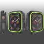 Silikonska etuija za Apple Watch 40mm - černá - zelena