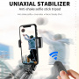CYKE Q08 žepna Bluetooth selfie palica / stojalo s stabilizatorjem - črna