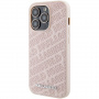 Karl Lagerfeld Ovitek Quilted Pattern za iPhone 15 Pro Max - roza