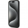 Karl Lagerfeld Silikonski ovitek Karl Script Logo za iPhone 15 Pro - črn