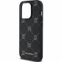 Karl Lagerfeld Ovitek Karl Heads Pattern Cover z MagSafe za iPhone 14 Pro Max - črn