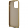 Karl Lagerfeld Metalik ovitek Wrinkled Signature Logo za iPhone 14 Pro Max - zlat