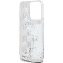 Karl Lagerfeld Liquid Glitter Monogram Gradient Cover za iPhone 14 Pro Max - srebrn