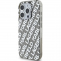 Karl Lagerfeld IML Electroplated Repeated Logo Cover za iPhone 15 Pro Max - srebrn