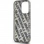 Karl Lagerfeld IML Electroplated Repeated Logo Cover za iPhone 15 Pro Max - srebrn