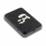Karl Lagerfeld Embossed K&CH Heads power bank MagSafe z USB-C priključkom - 5.000 mAh - črn