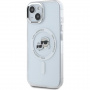 Karl Lagerfeld IML K&CH Heads Metal Frame Cover z MagSafe za iPhone 15 - prozoren