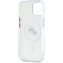 Karl Lagerfeld IML K&CH Heads Metal Frame Cover z MagSafe za iPhone 15 - prozoren