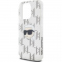 Karl Lagerfeld IML Electroplated Karl Head Cover za iPhone 15 Pro Max - prozoren