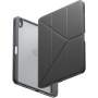 UNIQ Ovitek Moven z origami stojalom in prostorom za Apple Svinčnik za iPad Air 13" (2024-2026) - temno siv