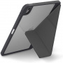 UNIQ Ovitek Moven z origami stojalom in prostorom za Apple Svinčnik za iPad Air 13" (2024-2026) - temno siv
