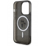 Karl Lagerfeld IML Glitter Karl and Choupette Glitter Cover z MagSafe za iPhone 15 Pro Max - črn
