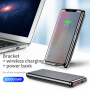 BASEUS 10000mAh stojalo / napajalnik z brezžičnim polnjenjem - črna