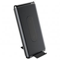 BASEUS 10000mAh stojalo / napajalnik z brezžičnim polnjenjem - črna