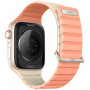 UNIQ Revix Evo obojestranski pas za Apple uro 42mm / 41mm / 40mm / 38mm - roza krem