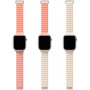 UNIQ Revix Evo obojestranski pas za Apple uro 42mm / 41mm / 40mm / 38mm - roza krem