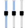 UNIQ Revix Evo dvostranski pas za Apple uro 42mm / 41mm / 40mm / 38mm - modro-bel