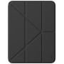 UNIQ Ovitek Moven z origami stojalom in prostorom za Apple Svinčnik za iPad Air 11" (2024-2026) - temno siv