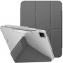 UNIQ Camden Click etui z origami stojalom in prostorom za Apple Svinčnik za iPad Pro 13" (2024/2025) - siv