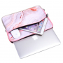 Neoprenska torba za iPad do 13" / MacBook do 14" - roza marmor