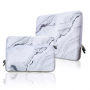 Neoprenska torba za iPad do 13" / MacBook do 14" - beli marmor