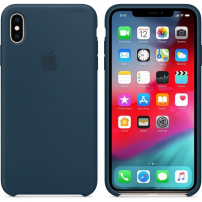 Pristna Apple Silikonska prevleka za iPhone XS Max - podmorsko zeleno