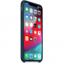 Pristna Apple Silikonska prevleka za iPhone XS Max - podmorsko zeleno