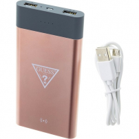 Guess Powerbank brezžičnega polnjenja 8000mAh - roza