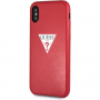 Guess PU usnjen trikotnik ovitek za iPhone XS Max - rdeče