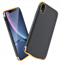 Zaščitni pokrov z baterijo za iPhone XR - 6000 mAh - črna / zlata