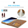 DUX DUCIS Hivo usnjena preklopna torbica za iPhone 16 Plus - rjava