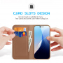 DUX DUCIS Hivo usnjena preklopna torbica za iPhone 16 Pro - rjava