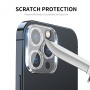 ENKAY iPhone 16 / 16 Plus zaščita zadnjega objektiva kamere, kaljeno steklo - prozorno