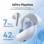 JOYROOM Brezžične Bluetooth slušalke JR-FN2 - bele