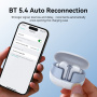 JOYROOM Brezžične Bluetooth slušalke JR-FN2 - bele