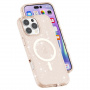 Transparent Glitter Cover MagSafe za iPhone 16 Pro Max - Rose Gold