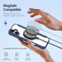 DUX DUCIS Skin X preklopna torbica z MagSafe za iPhone 16 - temno modra