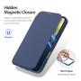 DUX DUCIS Skin X preklopna torbica z MagSafe za iPhone 16 - temno modra