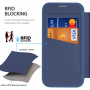 DUX DUCIS Skin X preklopna torbica z MagSafe za iPhone 16 - temno modra