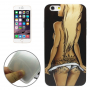 Zaščitna prevleka / pokrov s prozornim obodnim okvirjem za Apple iPhone 6S - seksi dekle z blond lasmi