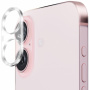 ENKAY iPhone 16 / 16 Plus zaščita zadnjega objektiva kamere, kaljeno steklo - prozorno