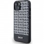 DKNY Spodnji črtasti ovitek s ponavljajočim se vzorcem z MagSafe za iPhone 14 - črn