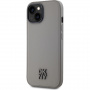 DKNY Ovitek Stack Logo z MagSafe za iPhone 15 - siv