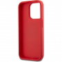 DKNY Ovitek Stack Logo s paščkom za iPhone 15 Pro - rdeč