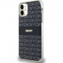 DKNY Ovitek s tonskimi črtami s ponavljajočim se vzorcem z MagSafe za iPhone 11 - črn