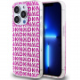 DKNY Ovitek Repeat Pattern za iPhone 15 Pro Max - roza