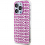 DKNY Ovitek Repeat Pattern za iPhone 15 Pro Max - roza