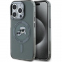 Karl Lagerfeld IML K&CH Heads kovinski okvir z MagSafe za iPhone 15 Pro Max - črn