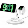 Belkin BOOST CHARGE™ PRO MagSafe 3v1 (Qi2) polnilna postaja za iPhone / Apple Ura / AirPods - bela