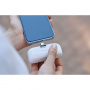 PURO Power Plug žepni powerbank s integriranim priključkom USB-C - 5.000 mAh - bela